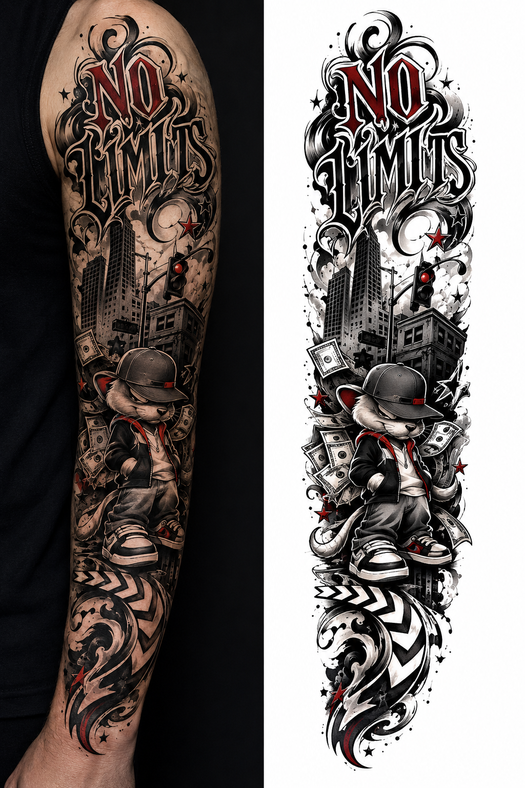 No Limits tattoo model preview